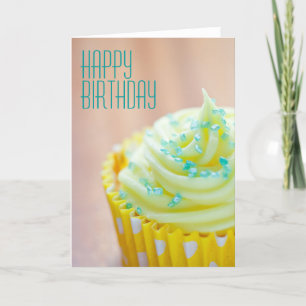 Naher Cupcake Dekoration Geburtstag Karte