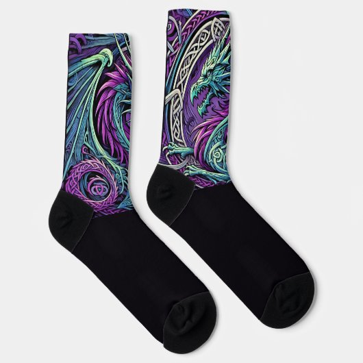 Naher Drache Socken (Rechts)