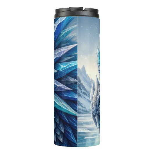 Naher Drachenkopf Thermosbecher (Rückseite)