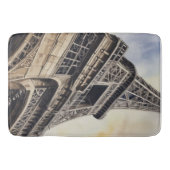 Naher Eiffelturm Paris Liebe City Travel Badematte (Vorderseite)