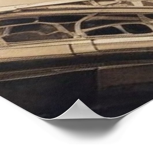 Naher Eiffelturm Paris Liebe City Travel Poster (Ecke)