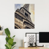 Naher Eiffelturm Paris Liebe City Travel Poster (Heimbüro)