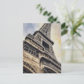 Naher Eiffelturm Paris Liebe City Travel Postkarte (Stehend Vorderseite)
