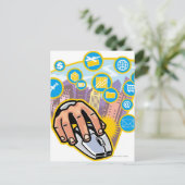 Naher Einsatz der Computermaus Postkarte (Stehend Vorderseite)