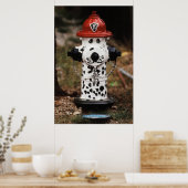 Naher Einsatz von Feuerlöschanlagen Poster (Küche)