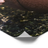 Naher Fußball-Center Vorbereitung auf Schnappschus Poster (Ecke)