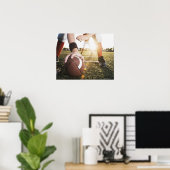 Naher Fußball-Center Vorbereitung auf Schnappschus Poster (Heimbüro)