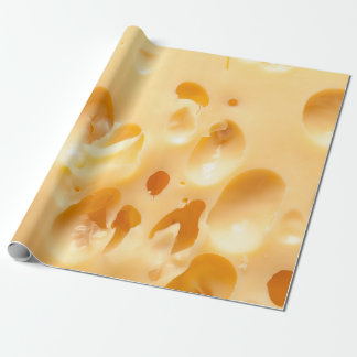 Naher Gelbkäse. Diese Datei wird gereinigt. Geschenkpapier