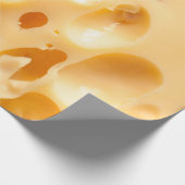 Naher Gelbkäse. Diese Datei wird gereinigt. Geschenkpapier (Ecke)