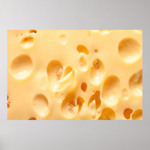 Naher Gelbkäse. Diese Datei wird gereinigt. Poster