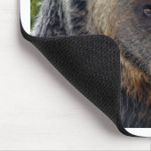 Naher Grizzly Bär Mousepad (Ecke)