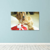 Naher Hund Leinwanddruck (Insitu (Holzboden))