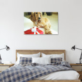 Naher Hund Leinwanddruck (Insitu (Schlafzimmer))