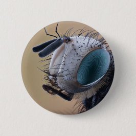 Naher Insektenkopf Button