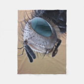 Naher Insektenkopf Fleecedecke (Vorderseite)