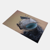 Naher Insektenkopf Fußmatte (Schrägansicht)