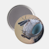 Naher Insektenkopf Magnet (Vorderseite/Rückseite)
