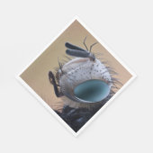 Naher Insektenkopf Serviette (Ecke)