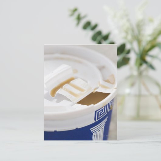 Naher Kaffee Postkarte (Stehend Vorderseite)