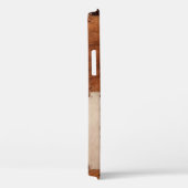 Naher Lederpatchwork mit Textur. Case-Mate iPhone Hülle (Rückseite / Rechts)