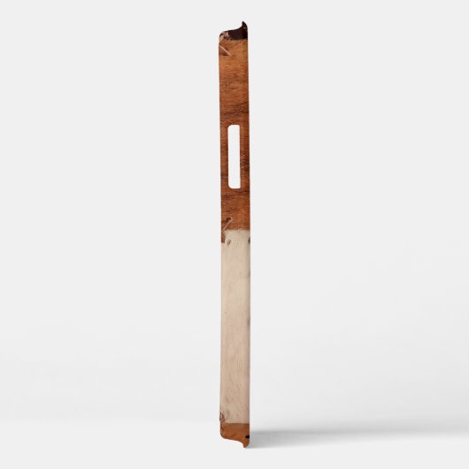 Naher Lederpatchwork mit Textur. Case-Mate iPhone Hülle (Rückseite / Rechts)