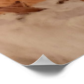 Naher Lederpatchwork mit Textur. Poster (Ecke)