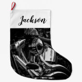 Naher Motor Großer Weihnachtsstrumpf (Vorderseite)