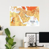 " Naher Osten: 1980 Mitte in Turmoil.. Poster (Heimbüro)