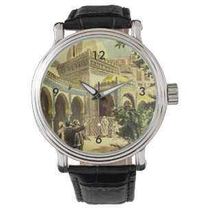 Naher Osten Palast Vintag Tourist Art Armbanduhr