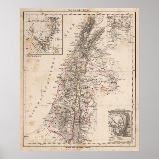 Naher Osten, Palästina Poster (Vorne)