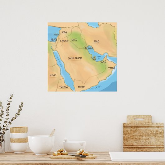 Naher Osten Poster (Küche)