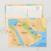 Naher Osten Postkarte (Vorne/Hinten)