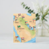 Naher Osten Postkarte (Stehend Vorderseite)