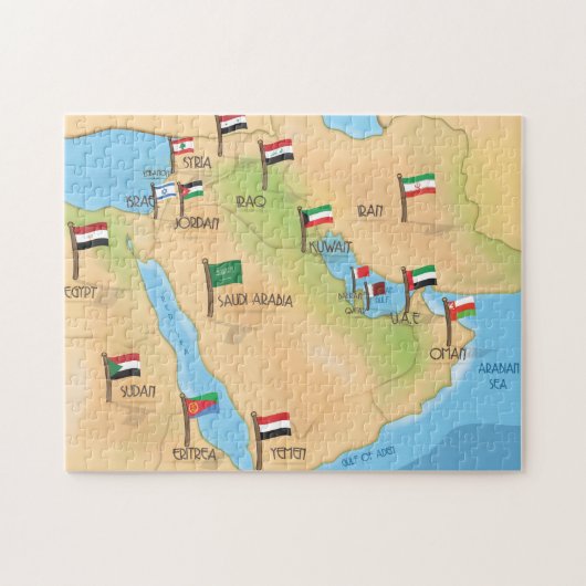 Naher Osten Puzzle (Horizontal)