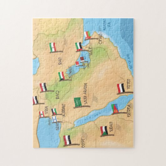 Naher Osten Puzzle (Vertikal)
