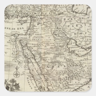 Naher Osten Quadratischer Aufkleber