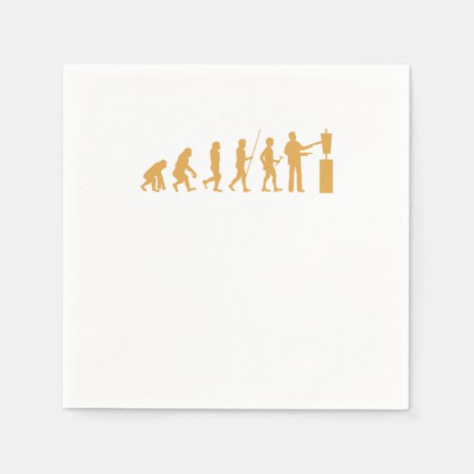 Naher Osten Rindfleisch Doner Kebab Koch Geschäfts Serviette (Vorderseite)