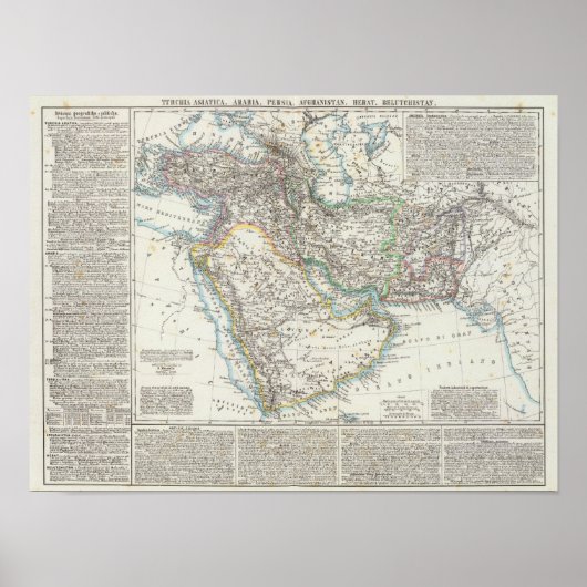 Naher Osten, Südasien Poster (Vorne)