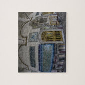 Naher Osten Türkei und Stadt Istanbul mit den 2 Puzzle (Vertikal)