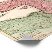 Naher OstenPanoramakarte Naher Osten Poster (Ecke)