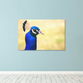Naher Pfau 3 Leinwanddruck (Insitu (Holzboden))