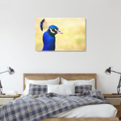Naher Pfau 3 Leinwanddruck (Insitu (Schlafzimmer))