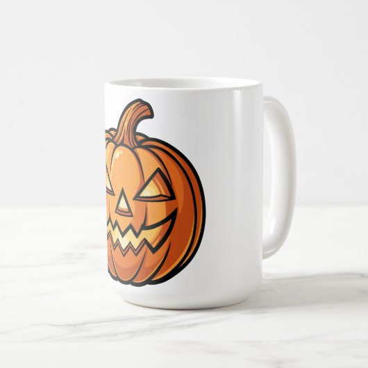 Naher Pumpkin Kaffeetasse (VorderseiteRechts)