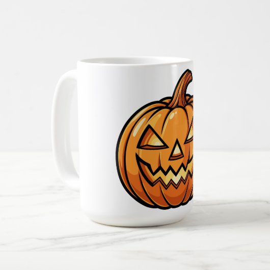 Naher Pumpkin Kaffeetasse (Vorderseite Links)