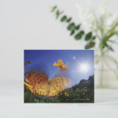 Naher Schmetterling, Flügel Postkarte (Stehend Vorderseite)