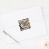 Naher Schmetterling (Junonia) Quadratischer Aufkleber (Umschlag)