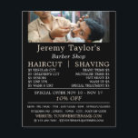 Naher Shave, Männerwerbung Flyer<br><div class="desc">Nahe Shave,  Herren Barbers Werbung Flyer durch den Business Card Store.</div>