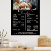 Naher Shave, Preis für männliche Friseure Poster (Küche)