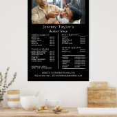 Naher Shave, Preis für männliche Friseure Poster (Küche)