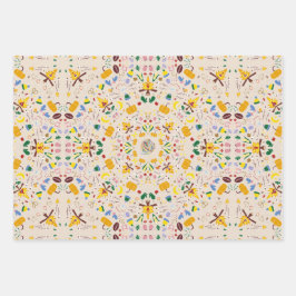 Naher Strick Erntedank Herbst Gemütlicher Herbst S Geschenkpapier Set